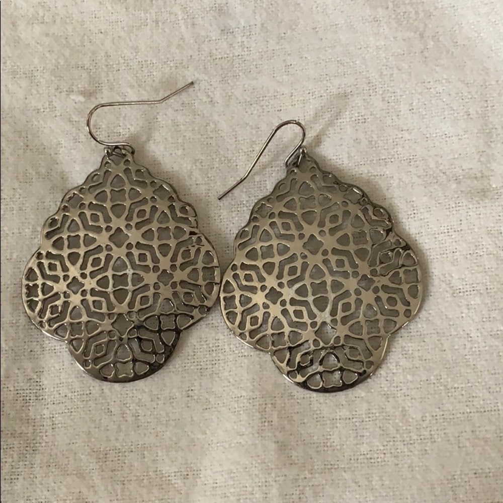 Silver earrings